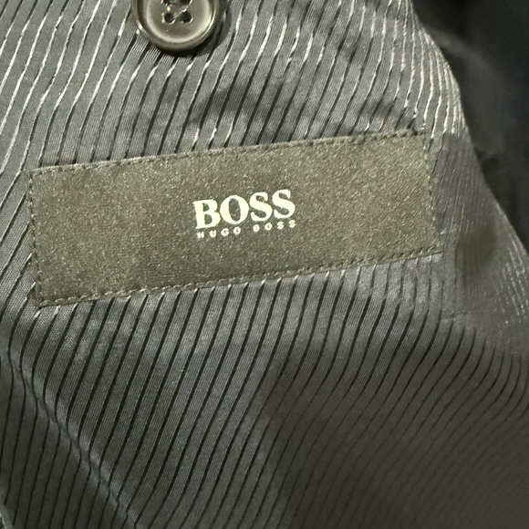 HUGO BOSS Mens Navy Wool Blazer Suit Jacket US42R - Picture 4 of 5
